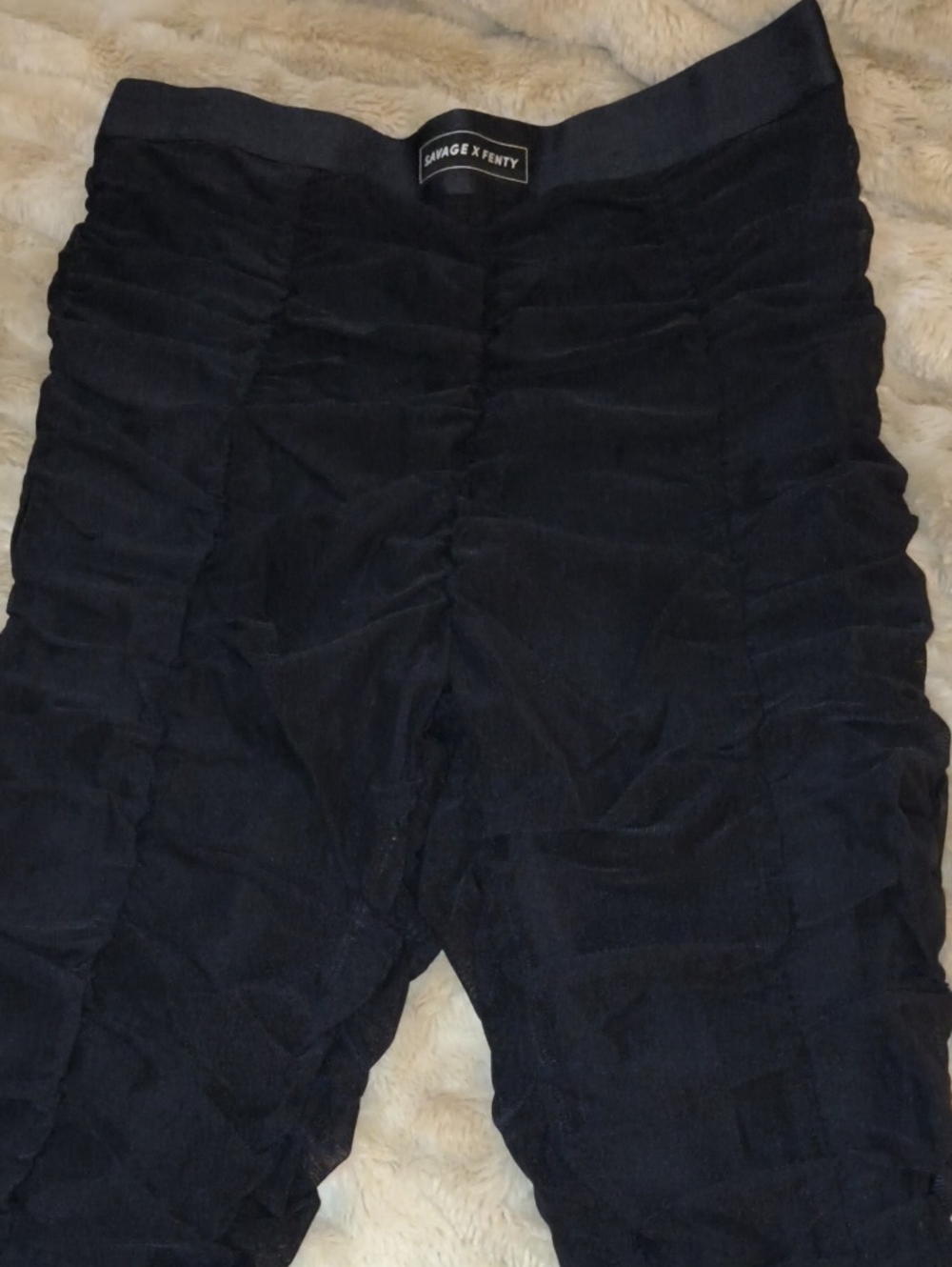 Savage X Fenty Ruche Hour High-Waist Mesh Leggings